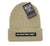 Beige knit beanie with 'Detroiter's Only' label on a white background