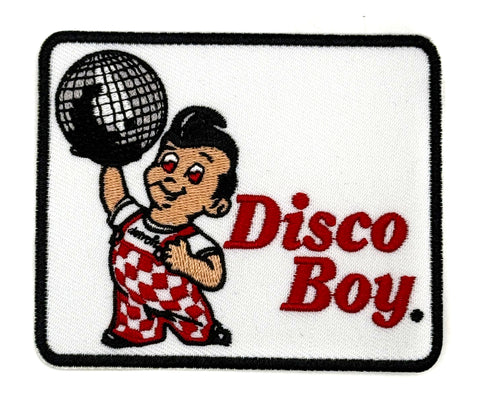 Disco Boy, Iron-on Embroidered Patch