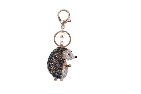 Cute Rhinestone Porcupine Key Chain, Bag Charm