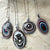 Fordite Pendants, Sterling Silver. Detroit Agate Necklace