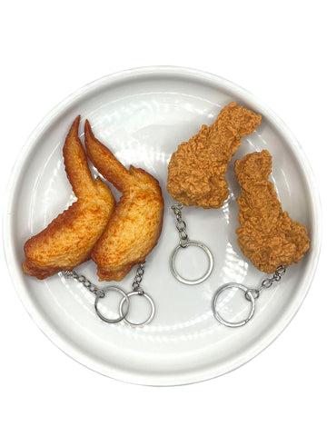 Chicken Wing Keychain, 2 Styles to Choose From!