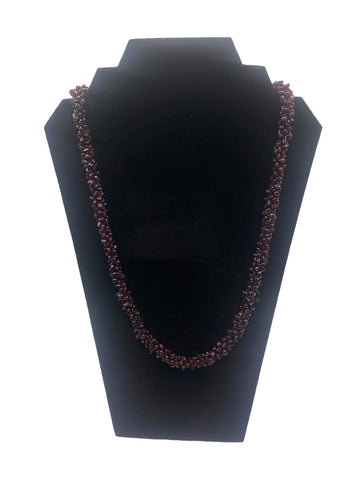 Garnet Rope Necklace