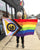 Hamtramck Pride Flag, 3'x5' City of Hamtramck Rainbow Flag, Progress Pride Flag, in Eastern Market, Well Done Goods