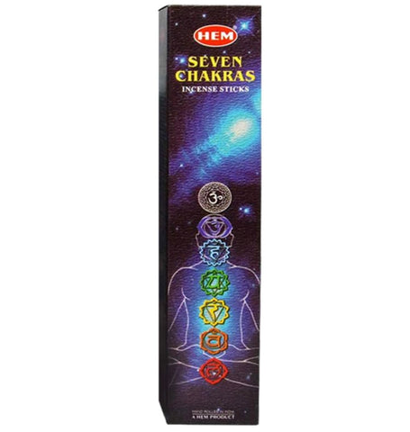 Hem Seven Chakras Incense, HEM Incense Sticks, Siete Chakras