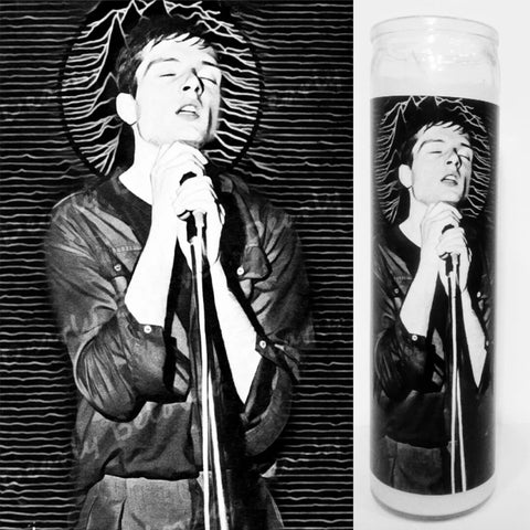 Ian Curtis Prayer Candle. Celebrity Saint Prayer Candle
