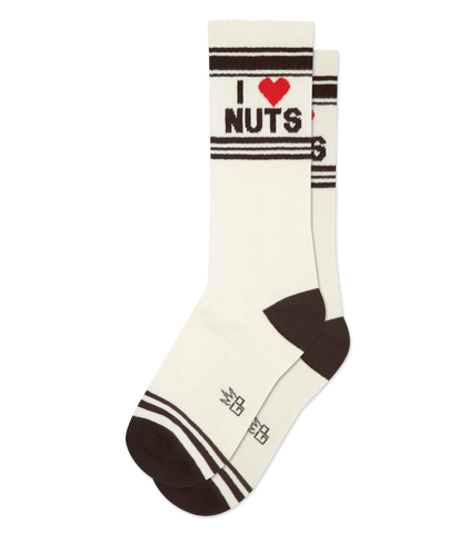 I Heart Nuts Socks, By Gumball Poodle, Made in USA!