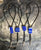 Lapis Bolo Tie, Polished Lapis Lazuli western tie. Leather bola necklace