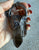 Large Smoky Quartz Pendant, Antique Copper Electroformed Crystal Necklace