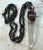 Ultra Clear Lemurian Quartz Crystal Pendant, Large Antique Copper Electroformed Necklace
