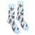 Monarch Butterfly socks, light blue