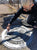 Manhole Cover Print Pullover Hoodie, Spirit of Detroit. Heather Blue Lagoon, Unisex