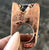 Meteorite Rings, Large Electroformed Copper Setting