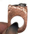 Meteorite Rings, Large Electroformed Copper Setting