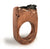 Meteorite Rings, Large Electroformed Copper Setting