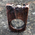 Meteorite Rings, Large Electroformed Copper Setting