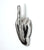 Metallic Middle Finger Hook, Ceramic Wall Mounted Catch All