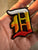 Detroit Rhythm D Patch - Old English D Vintage Drum Machine Inspired, Iron-on Embroidered Patch - choose regular or XL size!