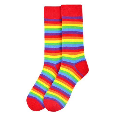 Rainbow Socks, Fancy Men's Socks by Parquet - Well Done Goods, by Cyberoptix