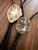 Petrified Wood Bolo Tie. Fossil Stone Bola Leather Lariat Necklace