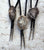 Petrified Wood Bolo Tie. Fossil Stone Bola Leather Lariat Necklace