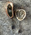 Petrified Wood Lapel Pin, Fossil Stone Brooch. Stick Pin, Hat Pin, Alternative Boutonniere
