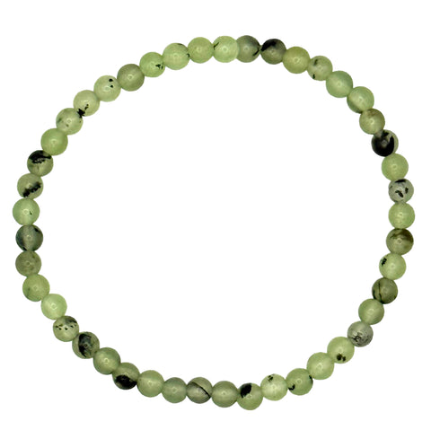 Prehnite & Epidote, Rare Stone Bead Mala Bracelet