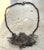 Desert Lace Prickly Pear Cactus Choker - Electroformed Copper, Antique Patina