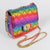 Quilted Rainbow Clutch.