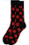 Kiss Socks. Red Lips Men's / Unisex Black Woven Socks, By Parquet