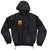 Detroit Rhythm D Tactical Zip Windbreaker. Black Hooded Nylon Wind Breaker Jacket