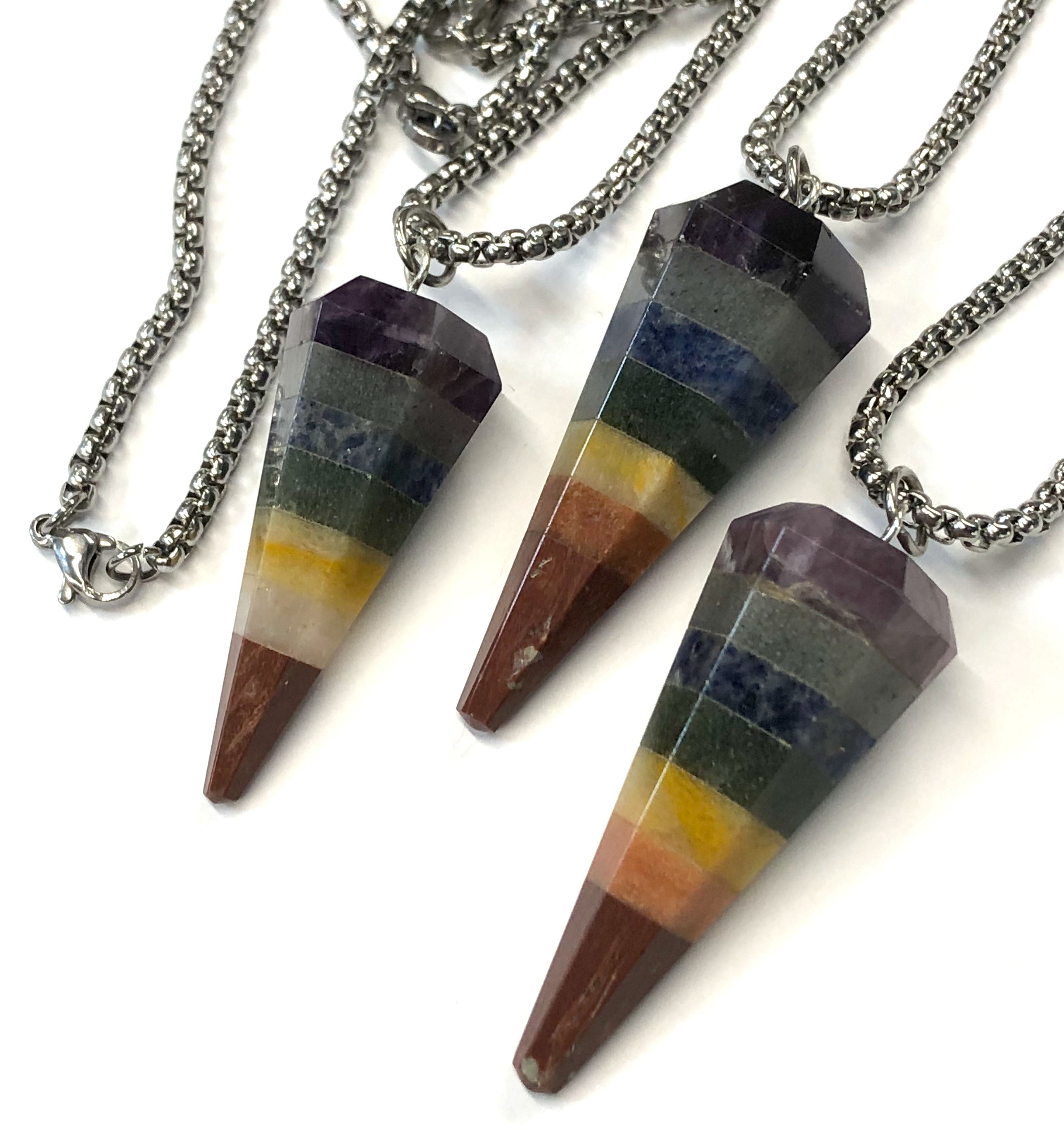 Natural Stone Chakra Healing Crystal Necklace With Hexagonal Bullet And  Amethysts In Pink And Purple Reiki Womens Jewelry From Enjoy_time, $0.65 |  DHgate.Com