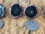 Black Solar Quartz Stalactite Cufflinks, Electroformed Copper