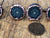 Black Solar Quartz Stalactite Cufflinks, Electroformed Copper