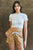 Detroiters Only French Terry Paperbag Waist Shorts, Tan