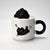 Black Cat Mug w/ Lid and Spoon