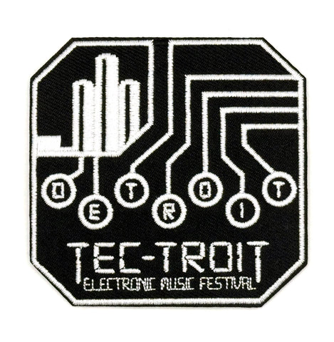 Official Tec-Troit™ Patch, Iron-on Embroidered Patch