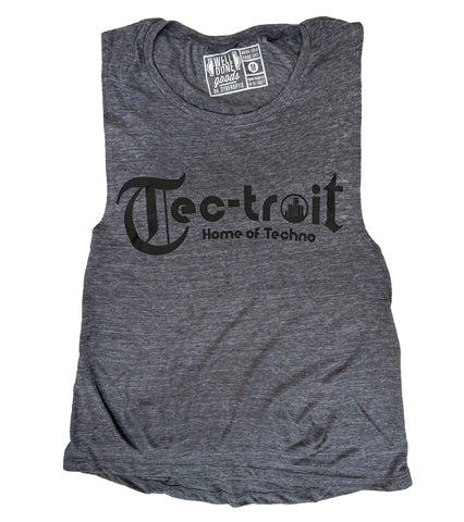 Official Tec-Troit™  LTD Edition Vintage-Style Women's Muscle Tank Top