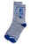 Techno Oval Socks, Well Done Goods. Blue & Grey Crew Cut Gym Socks