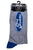 Techno Oval Socks, Well Done Goods. Blue & Grey Crew Cut Gym Socks
