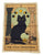 Cat Tarot Tapestry, The High Priestess. 39"x27" Tabby Cat Fabric Wall Hanging