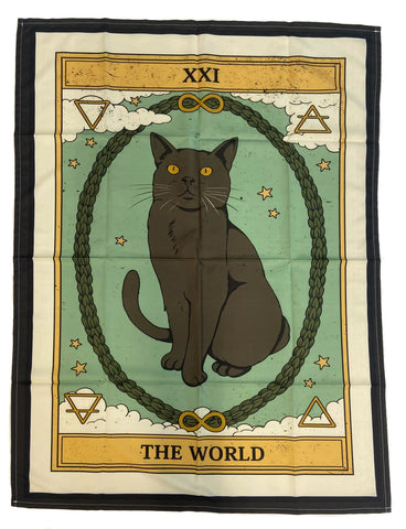 the world cat tarot tapesty