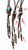 Turquoise & Copper Electroformed Cholla Cactus Bolo Tie - triple top stone, dangle tips