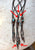 Turquoise & Copper Electroformed Cholla Cactus Bolo Tie - single top stone, XL dangle tips