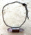 Rare Vera Cruz Amethyst Crystal Horizontal Choker. Dark, Oxidized Electroformed Copper