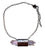Rare Vera Cruz Amethyst Crystal Horizontal Choker. Dark, Oxidized Electroformed Copper