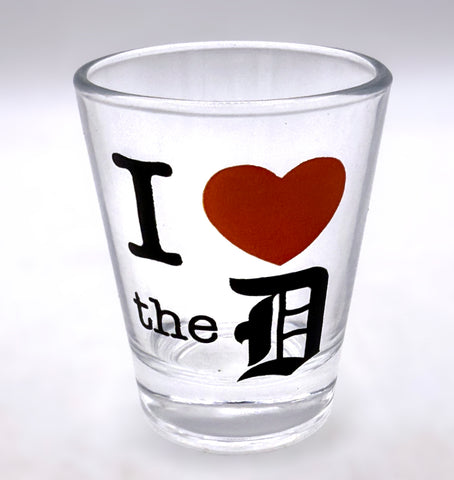 I Love the D Shot Glass. I ❤️ the D Souvenir