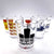 Detroit themed clear glass shot glasses