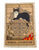 Cat Tarot Tapestry, Wheel of Fortune. 39"x27" Black Cat Black Border Fabric Wall Hanging