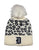 Leopard Print Detroit Old English D Patch Beanie, w/ PomPom - pink, tan or cream