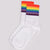 Rainbow Pride Striped Crew Socks, Black or White!
